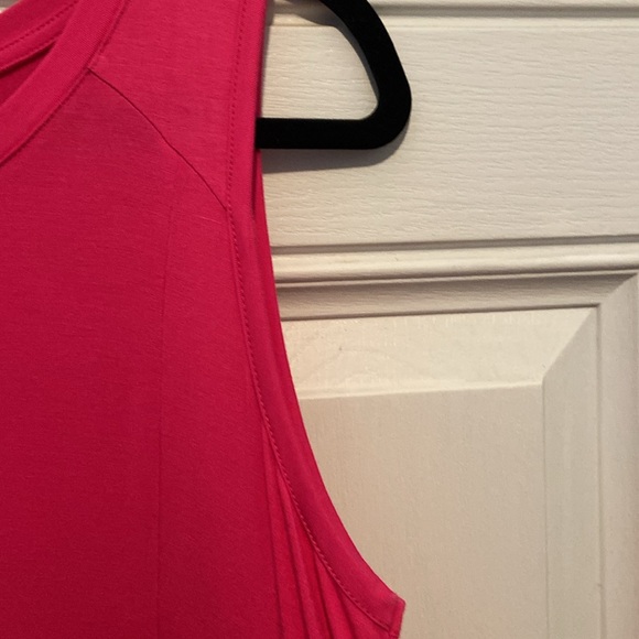 LOGO by Lori Goldstein Rayon 230 Dress Broomstick Lace Wild Berry Small Petite - Picture 8 of 15